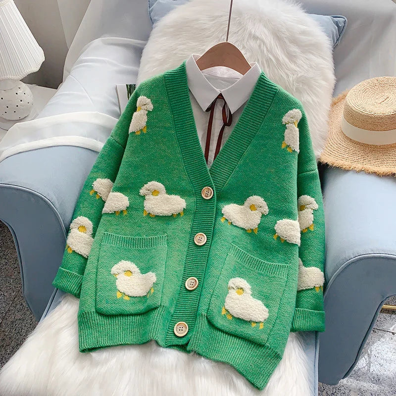 Classic Vintage Cardigan with a Flattering Fit