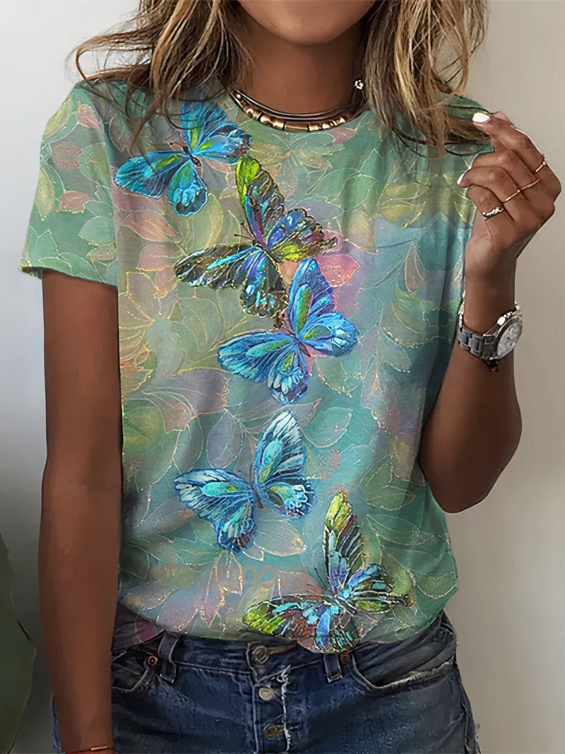 A Vintage Style T-Shirt with Delicate Timeless Details