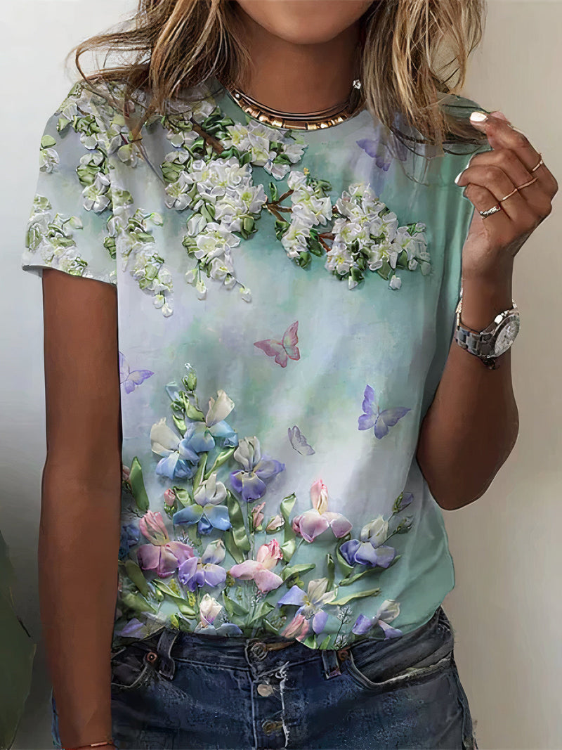 A Vintage Style T-Shirt with Delicate Timeless Details
