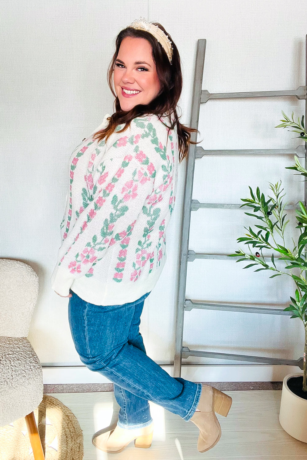 Vintage Inspired Cardigan with a Contemporary Edge