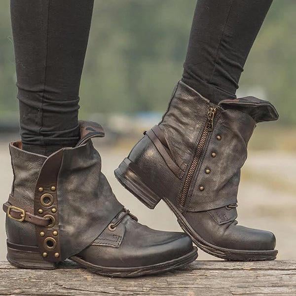 Vintage Inspired Orthopedic Boots