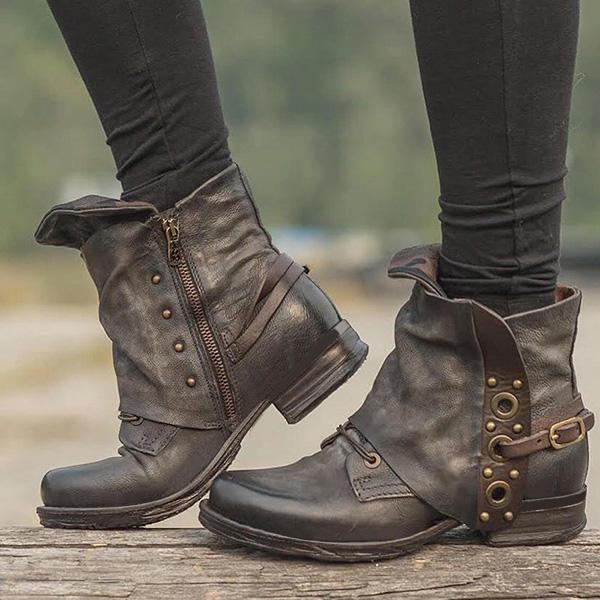 Vintage Inspired Orthopedic Boots