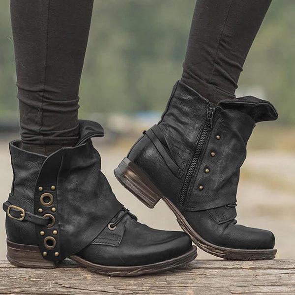 Vintage Inspired Orthopedic Boots
