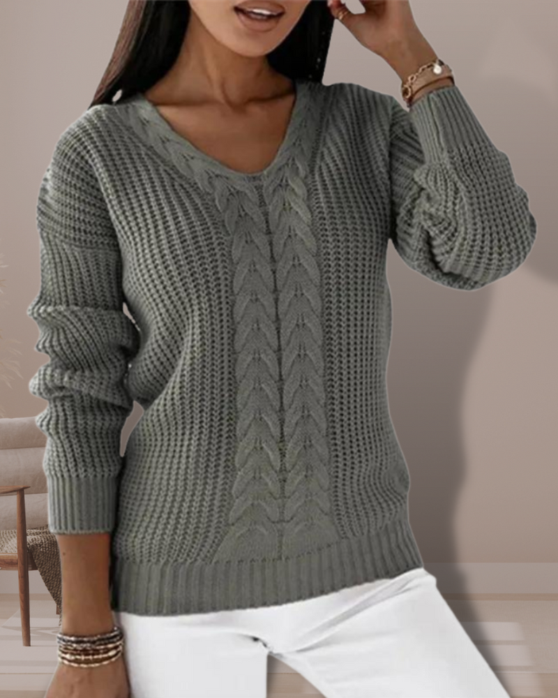 A Vintage Style Sweater with Delicate Timeless Details