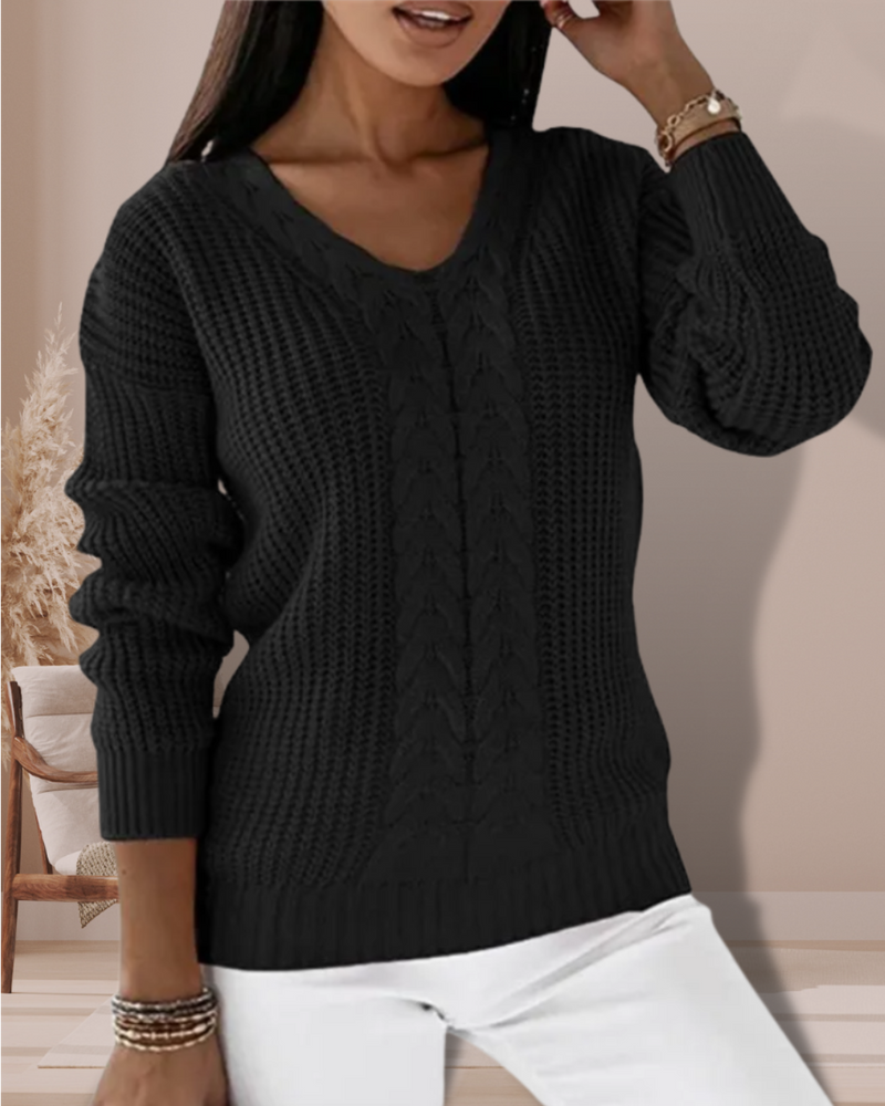 A Vintage Style Sweater with Delicate Timeless Details
