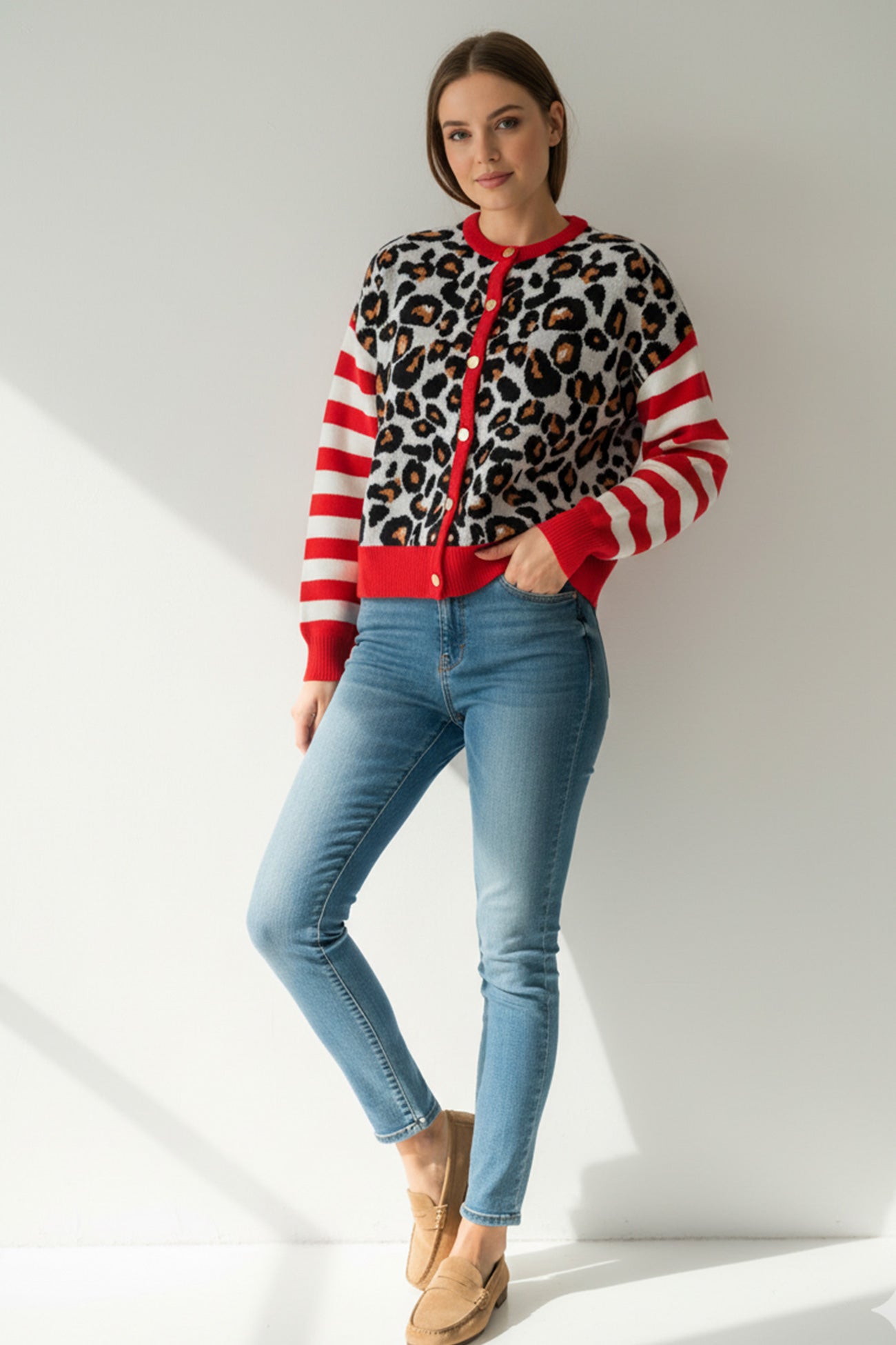 Classic Vintage Cardigan with a Flattering Fit