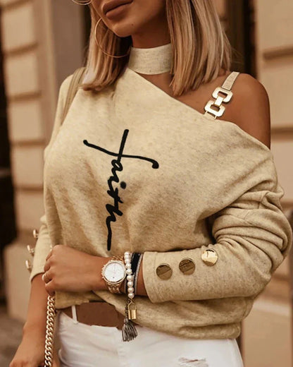 Beige with Text