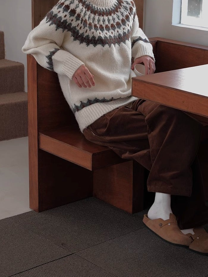 A Vintage Style Sweater with Delicate Timeless Details