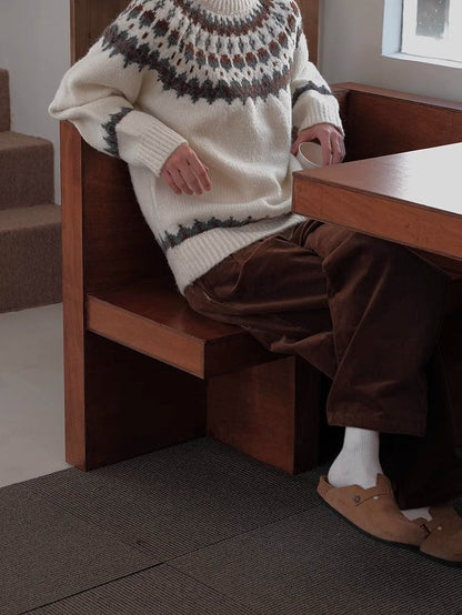 A Vintage Style Sweater with Delicate Timeless Details
