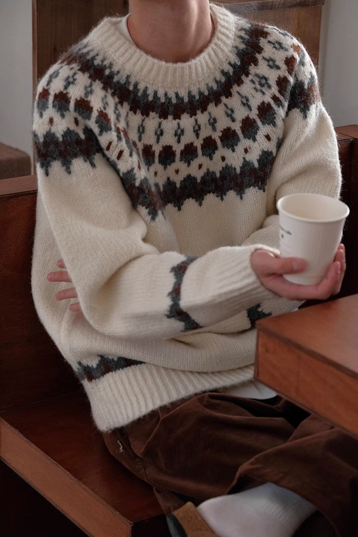 A Vintage Style Sweater with Delicate Timeless Details