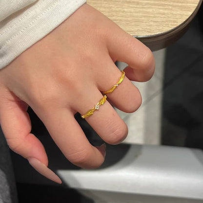 Käsintehty vintage Kulta Sormus