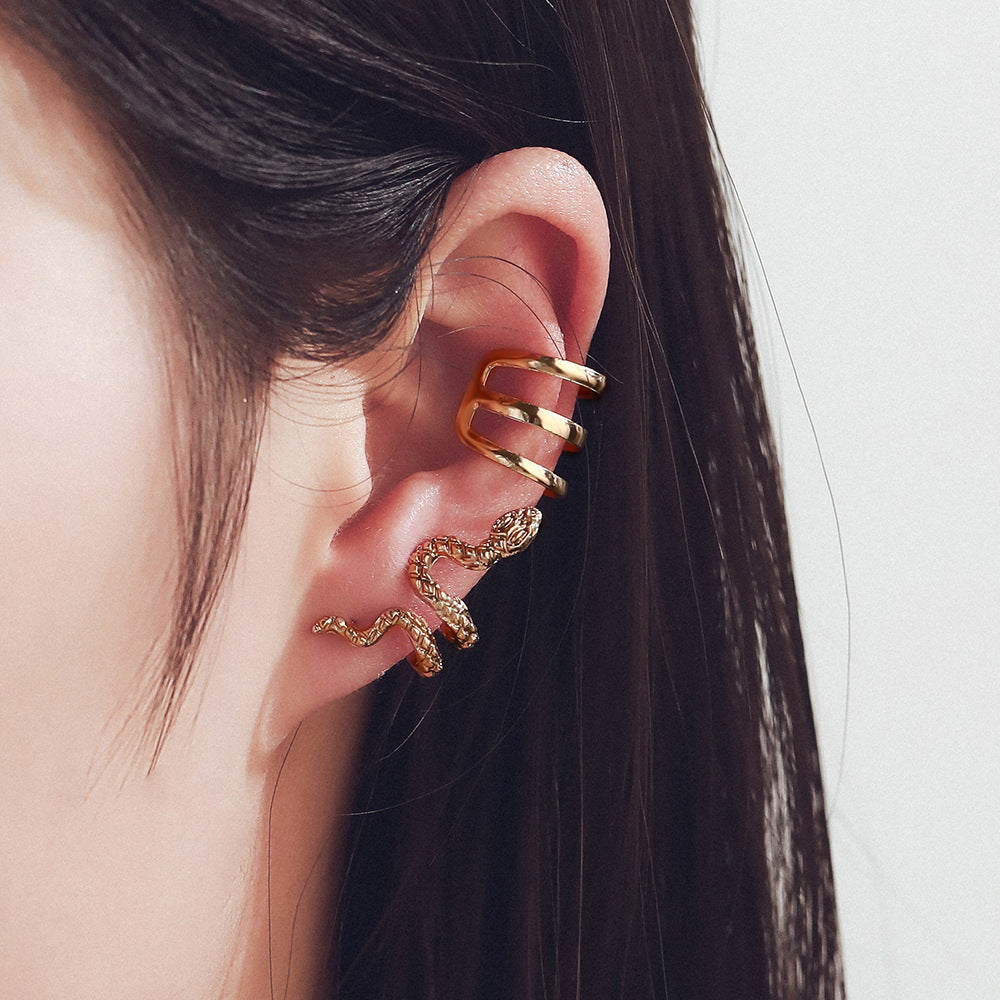 Käsintehty vintage Kulta Korvarengas