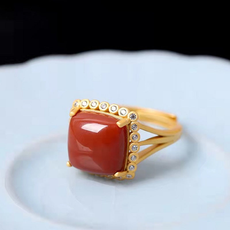 Käsintehty vintage Kulta Sormus