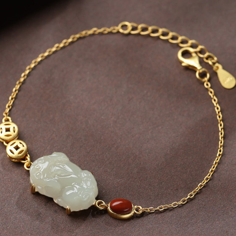 Käsintehty vintage Hopea Rannekoru