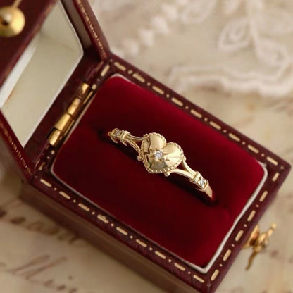 Käsintehty vintage Kulta Sormus