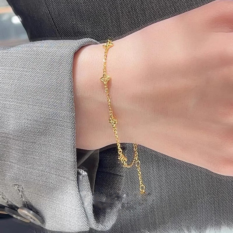 Käsintehty vintage Kulta Rannekoru