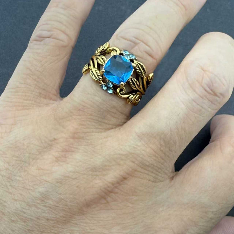 Käsintehty vintage Kulta Sormus