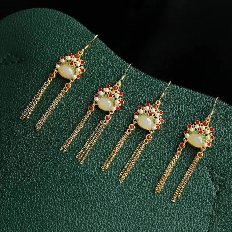 Käsintehty vintage Hopea Korvarengas