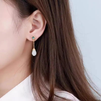 Käsintehty vintage Hopea Korvarengas