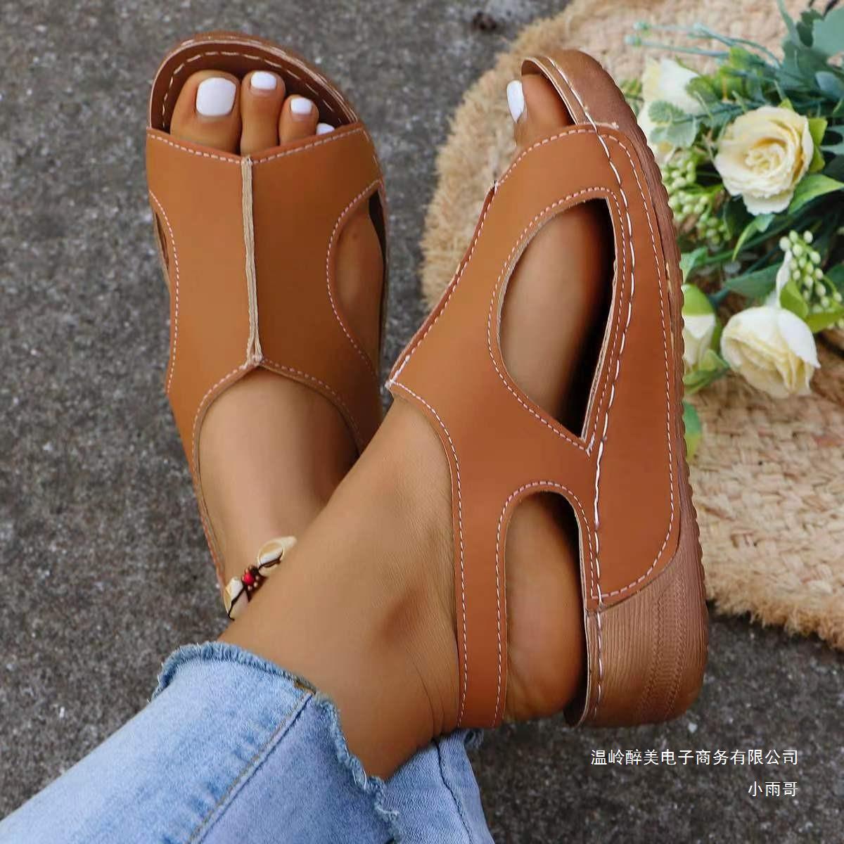 Tyylikkäät Ortopediset Sandaalit Ainutlaatuisella Muotoilulla