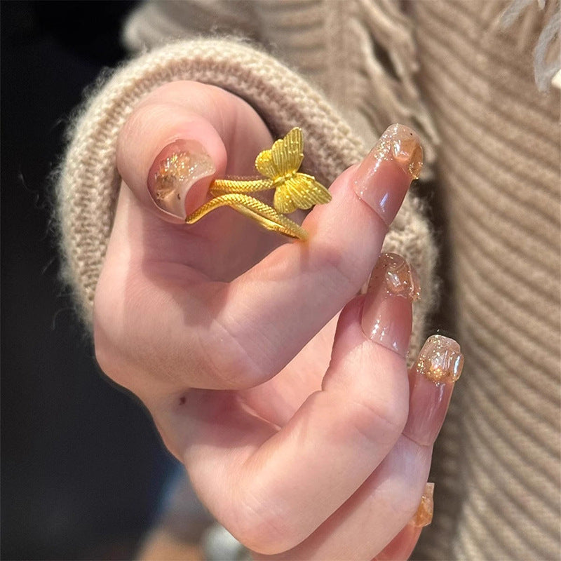 Käsintehty vintage Kulta Sormus