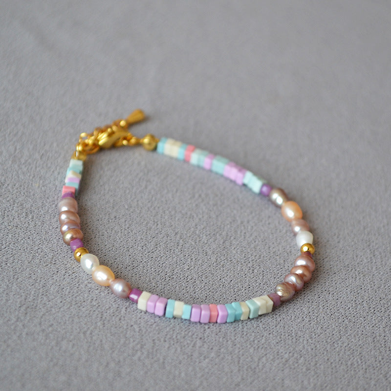 Käsintehty vintage Helmi Kaulakoru