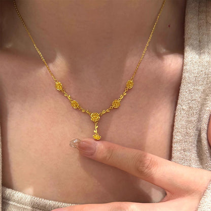 Käsintehty vintage Kulta Kaulakoru