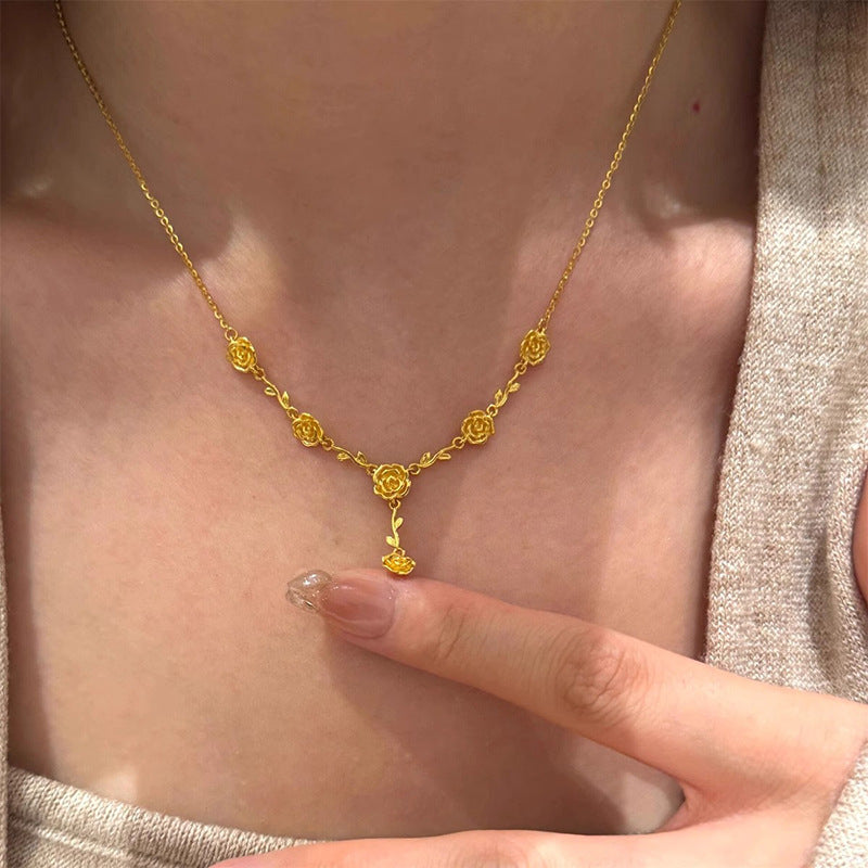 Käsintehty vintage Kulta Kaulakoru