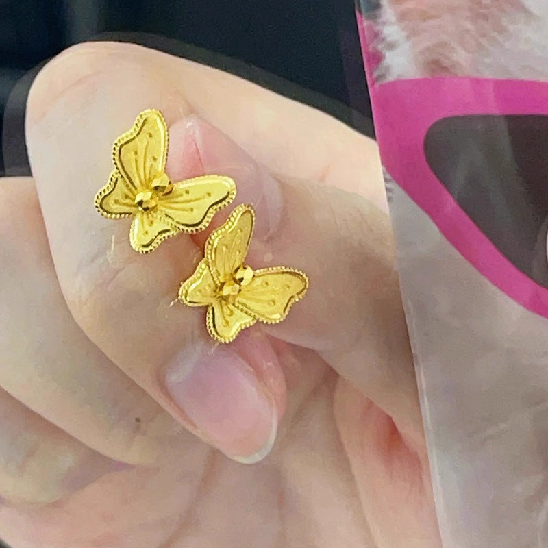 Käsintehty vintage Kulta Korvarengas