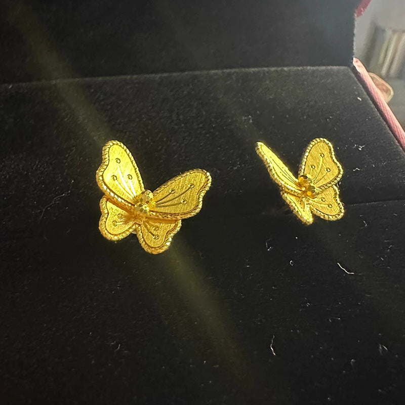 Käsintehty vintage Kulta Korvarengas