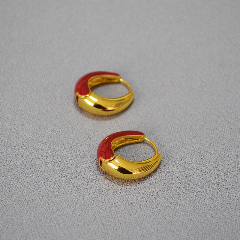 Käsintehty vintage Kulta Korvarengas