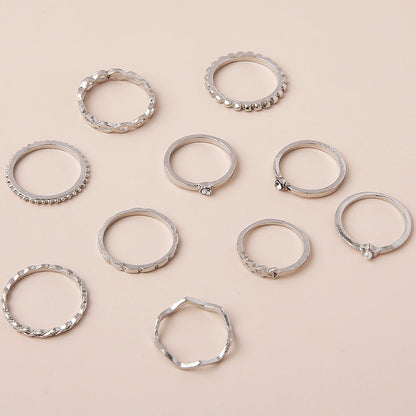 Käsintehty vintage Hopea Sormus