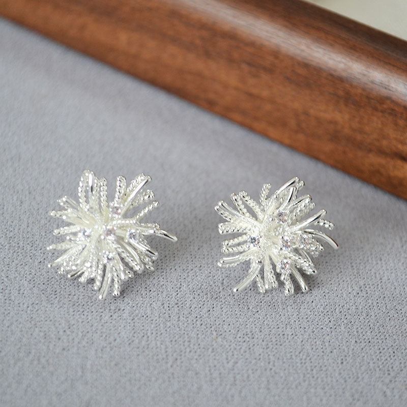 Käsintehty vintage Hopea Korvarengas