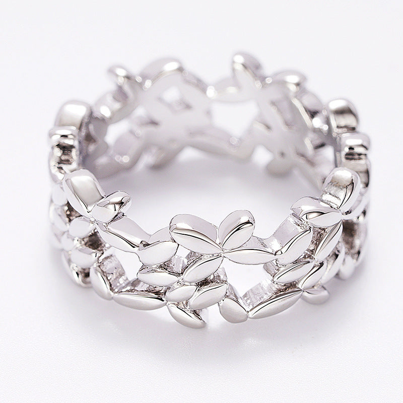 Herkkä käsityö Hopea Sormus