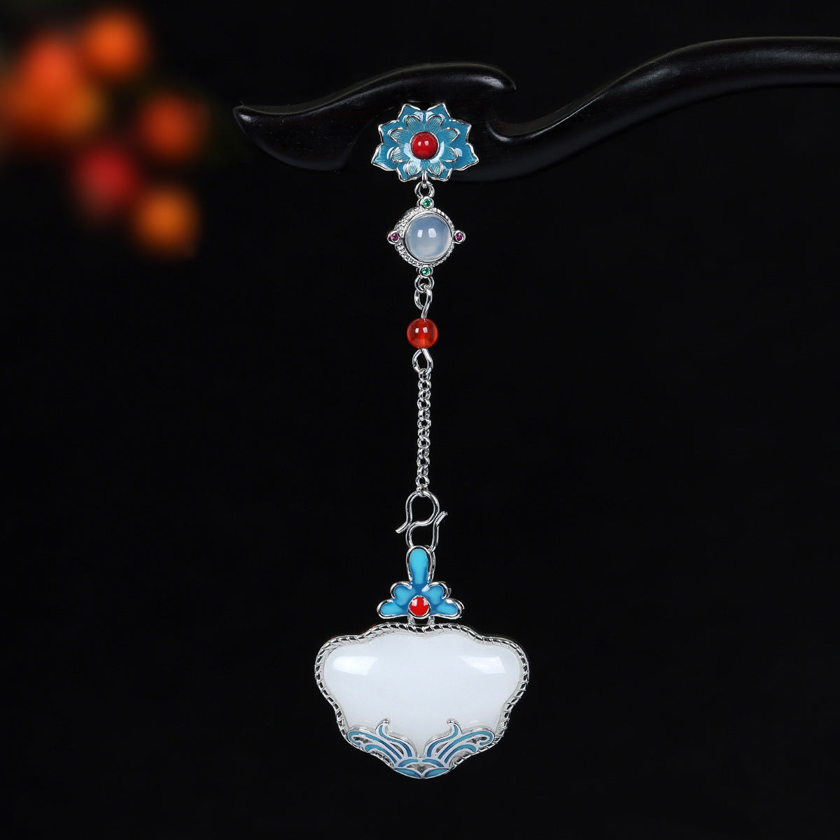 Käsintehty vintage Hopea Riipus