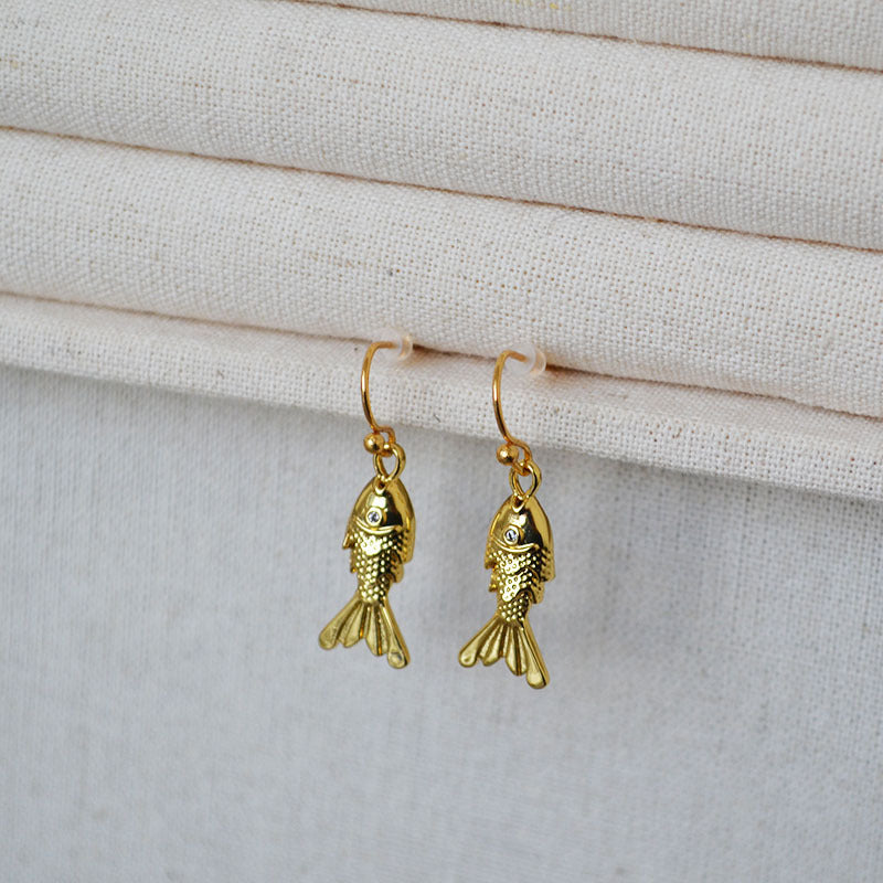 Käsintehty vintage Kulta Korvarengas