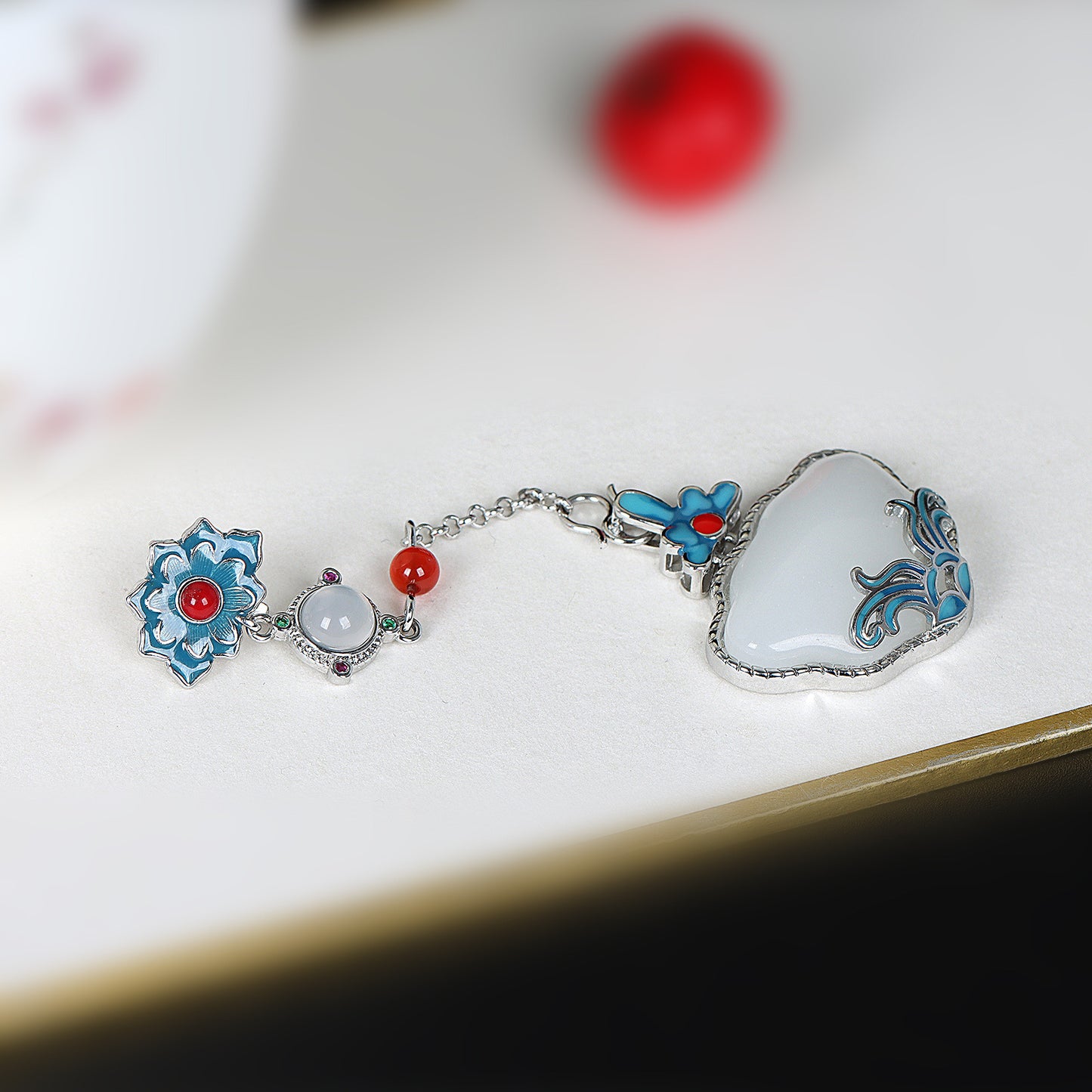 Käsintehty vintage Hopea Riipus