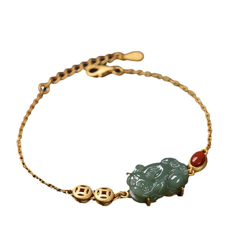 Käsintehty vintage Hopea Rannekoru