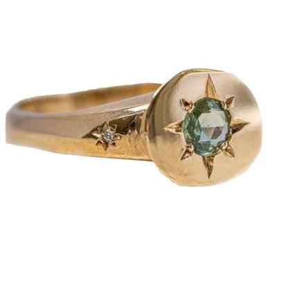 Käsintehty vintage Kulta Sormus