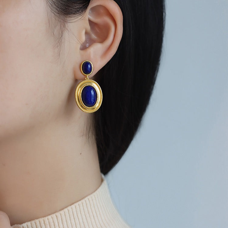 Käsintehty vintage Hopea Korvarengas