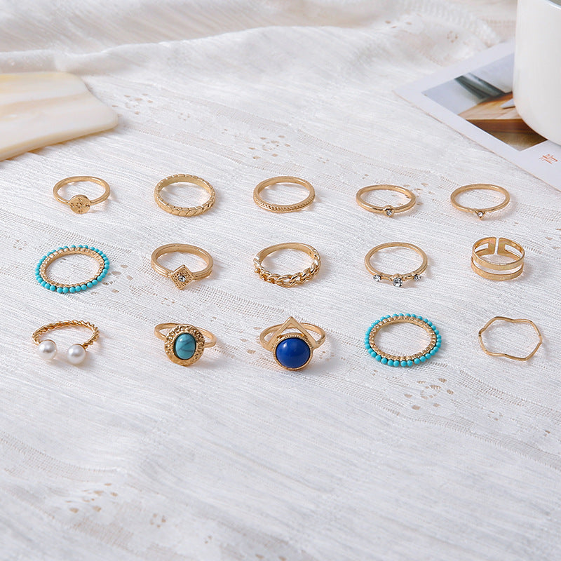 Käsintehty vintage Helmi Sormus