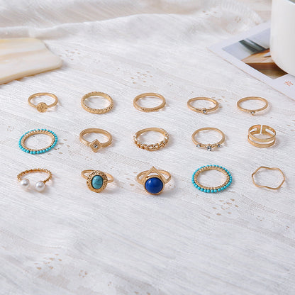 Käsintehty vintage Helmi Sormus