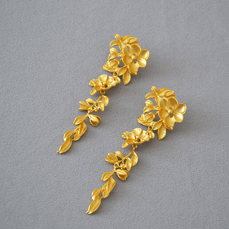 Käsintehty vintage Kulta Korvarengas