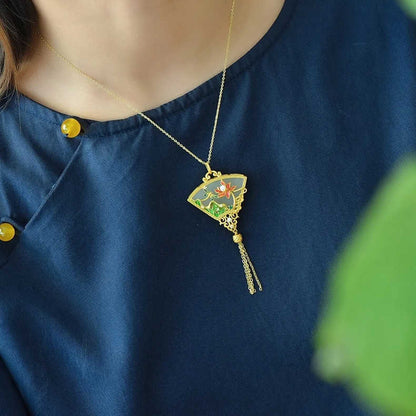 Käsintehty vintage Hopea Kaulakoru