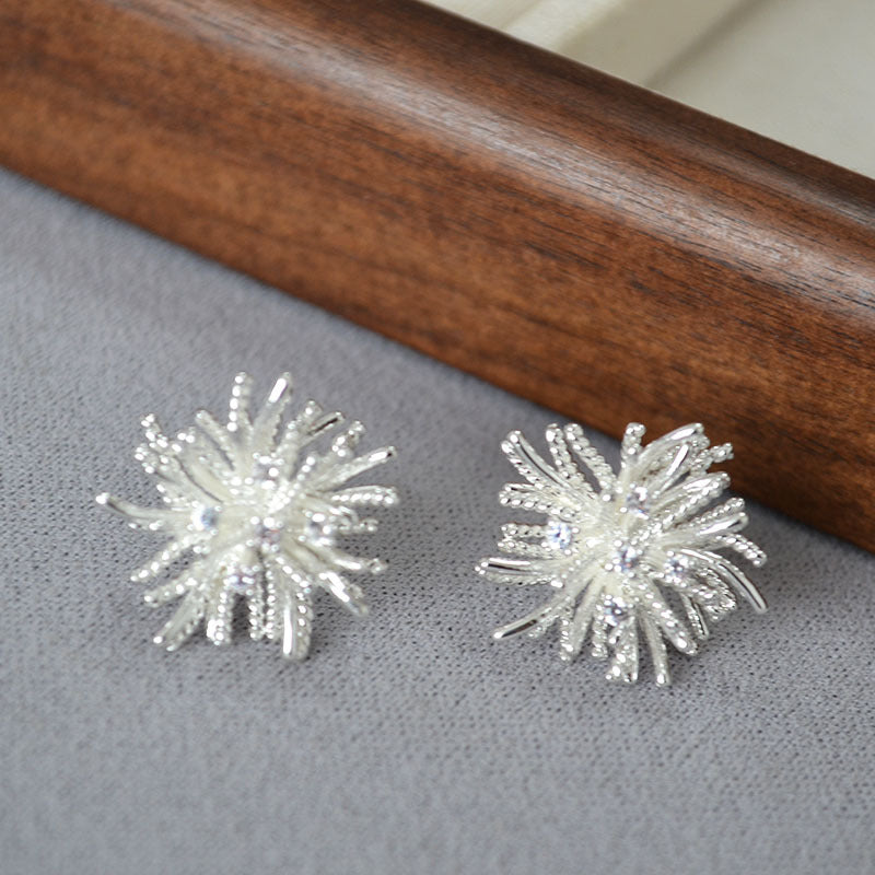 Käsintehty vintage Hopea Korvarengas