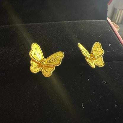 Käsintehty vintage Kulta Korvarengas