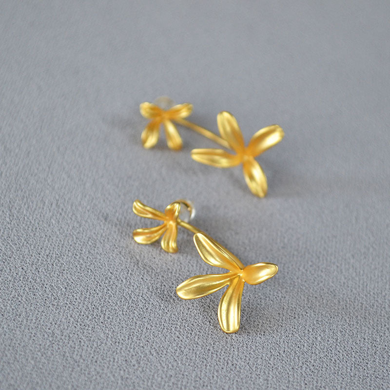 Käsintehty vintage Hopea Korvarengas