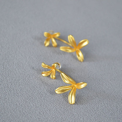 Käsintehty vintage Hopea Korvarengas