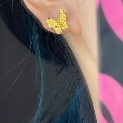 Käsintehty vintage Kulta Korvarengas