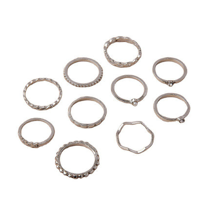 Käsintehty vintage Hopea Sormus